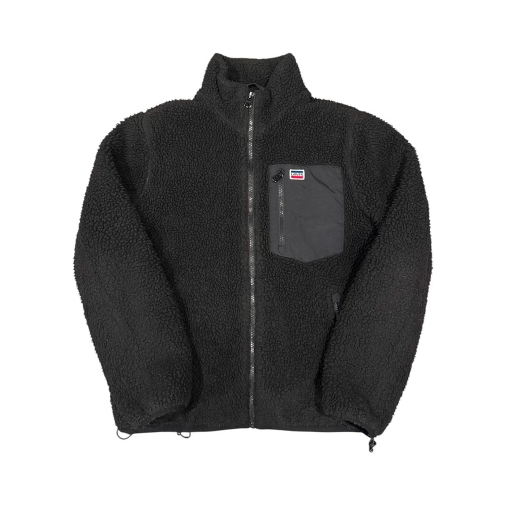 Levi’s Levis Strauss Men’s black Sherpa Fleece Full Zip Jacket